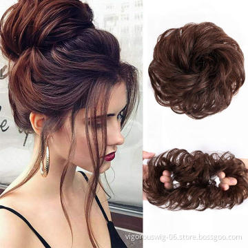 Vigorous Magic Messy Extensions Pin Accessories Donut Synthetic Afro Chignon Hair Pieces Maker Hair Bun
